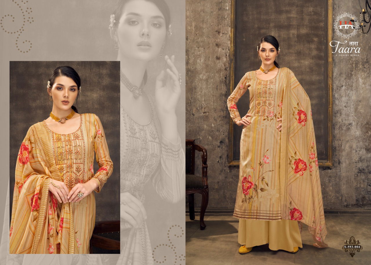 Harshit Taara 2 Pure Cotton Digital Printed  with Fancy Embroidery Swarovski Diamond Work Latest Fancy Designer Dress Material Collection